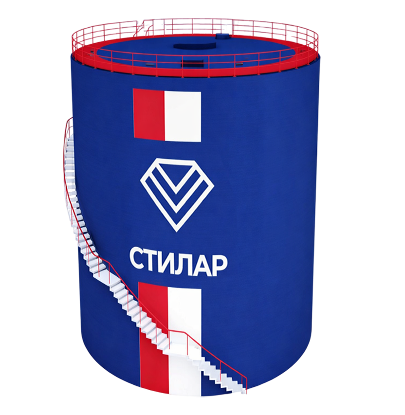 Цельносварной резервуар РВС для аварийного запаса воды 50 м³ от завода-производителя