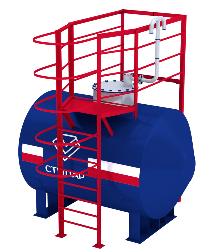 Горизонтальный резервуар РГСН для АЗС 10 м³ от завода-производителя