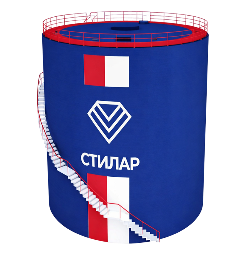 Цельносварной резервуар РВС для аварийного запаса воды 125 м³ от завода-производителя