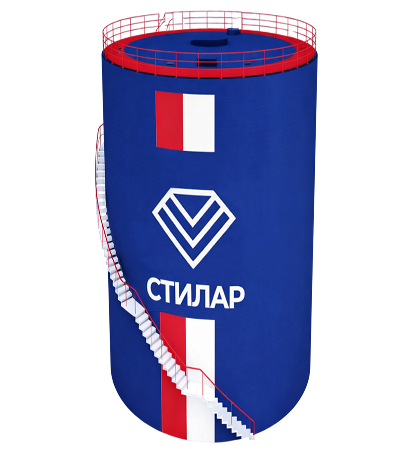 Цельносварной резервуар РВС для питьевой воды 3 м³ от завода-производителя